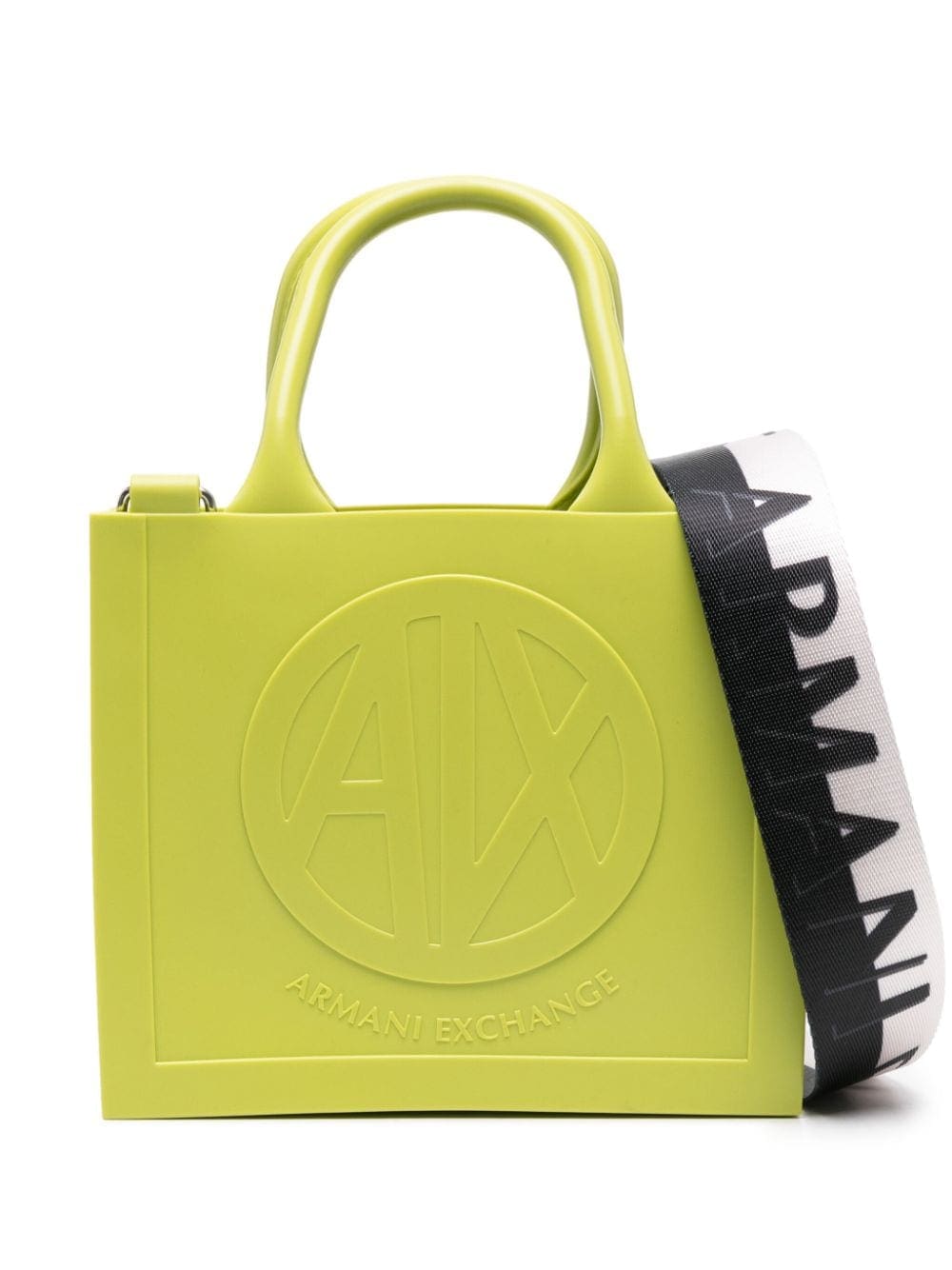 Armani Exchange logo-embossed tote bag