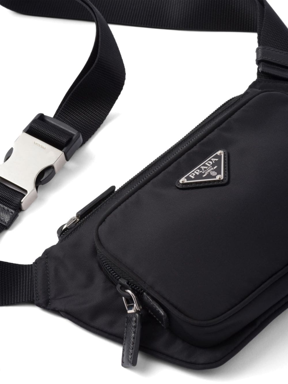 Prada logo-appliqué Re-Nylon belt bag - Image 4