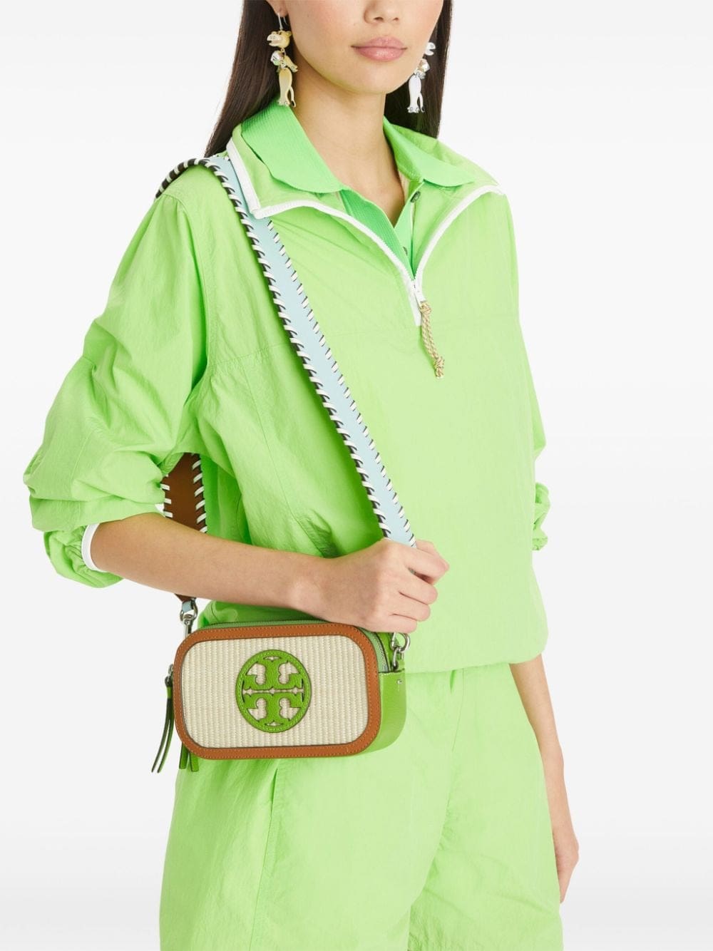Tory Burch Miller raffia crossbody bag - Image 3