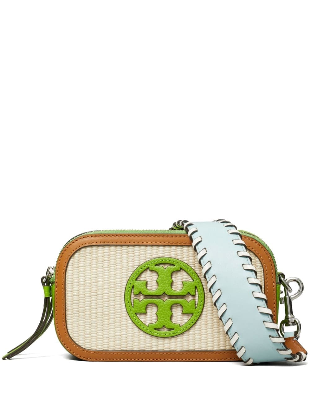 Tory Burch Miller raffia crossbody bag