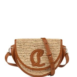 Christian Louboutin By My Side raffia shoulder bag