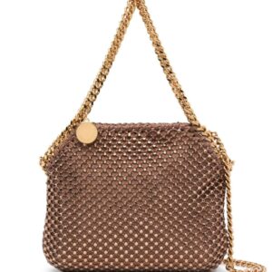 Stella McCartney mini Falabella crystal-mesh tote bag