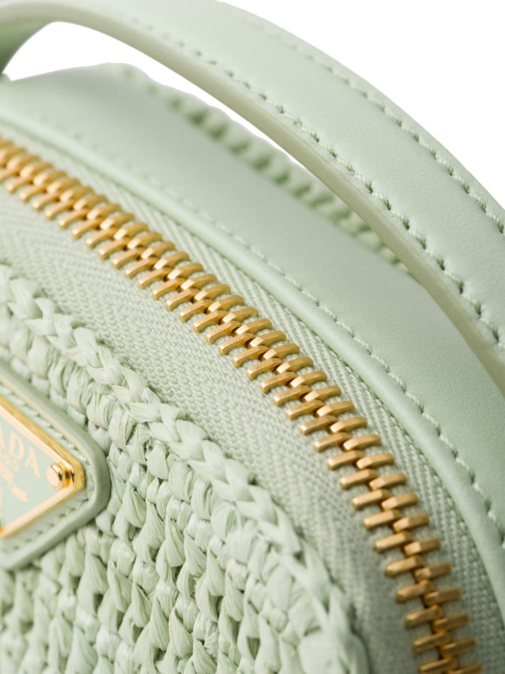 Prada logo-plaque crochet pouch - Image 4