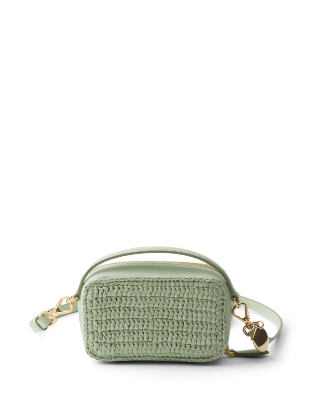 Prada logo-plaque crochet pouch - Image 2