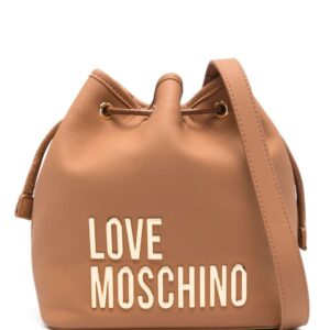 Love Moschino logo-lettering bucket bag