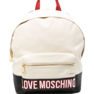 Love Moschino logo-embroidered backpack