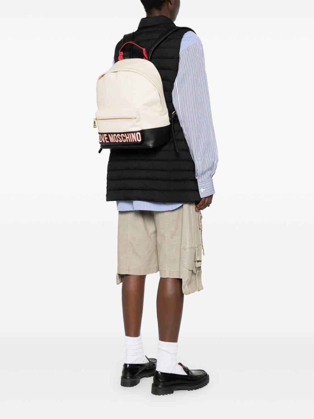 Love Moschino logo-embroidered backpack - Image 2