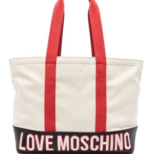 Love Moschino logo-embroidered tote bag