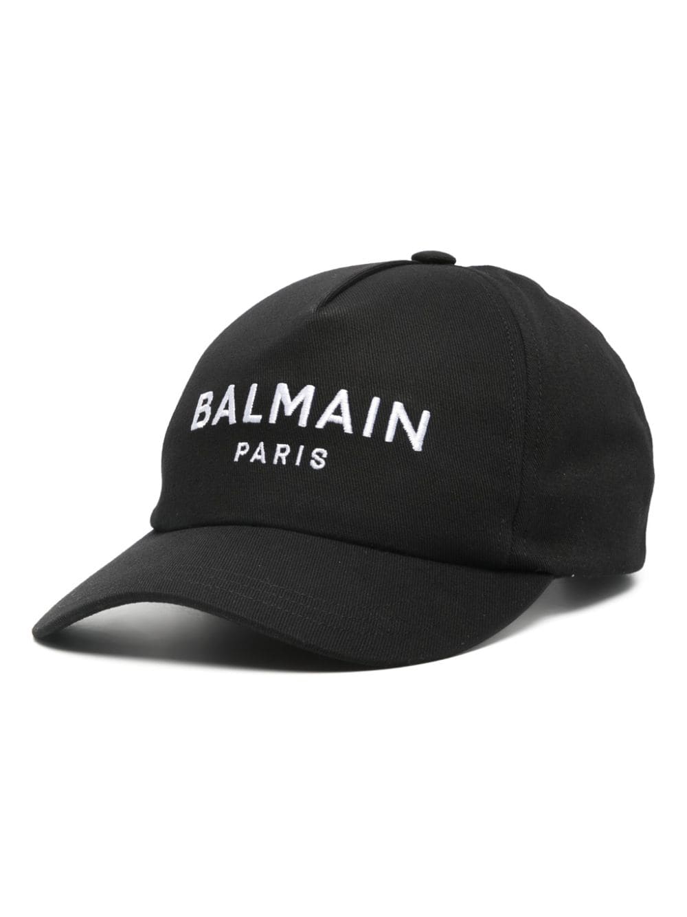 Balmain logo-embroidered cotton cap hat