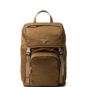 Prada triangle-logo buckled backpack