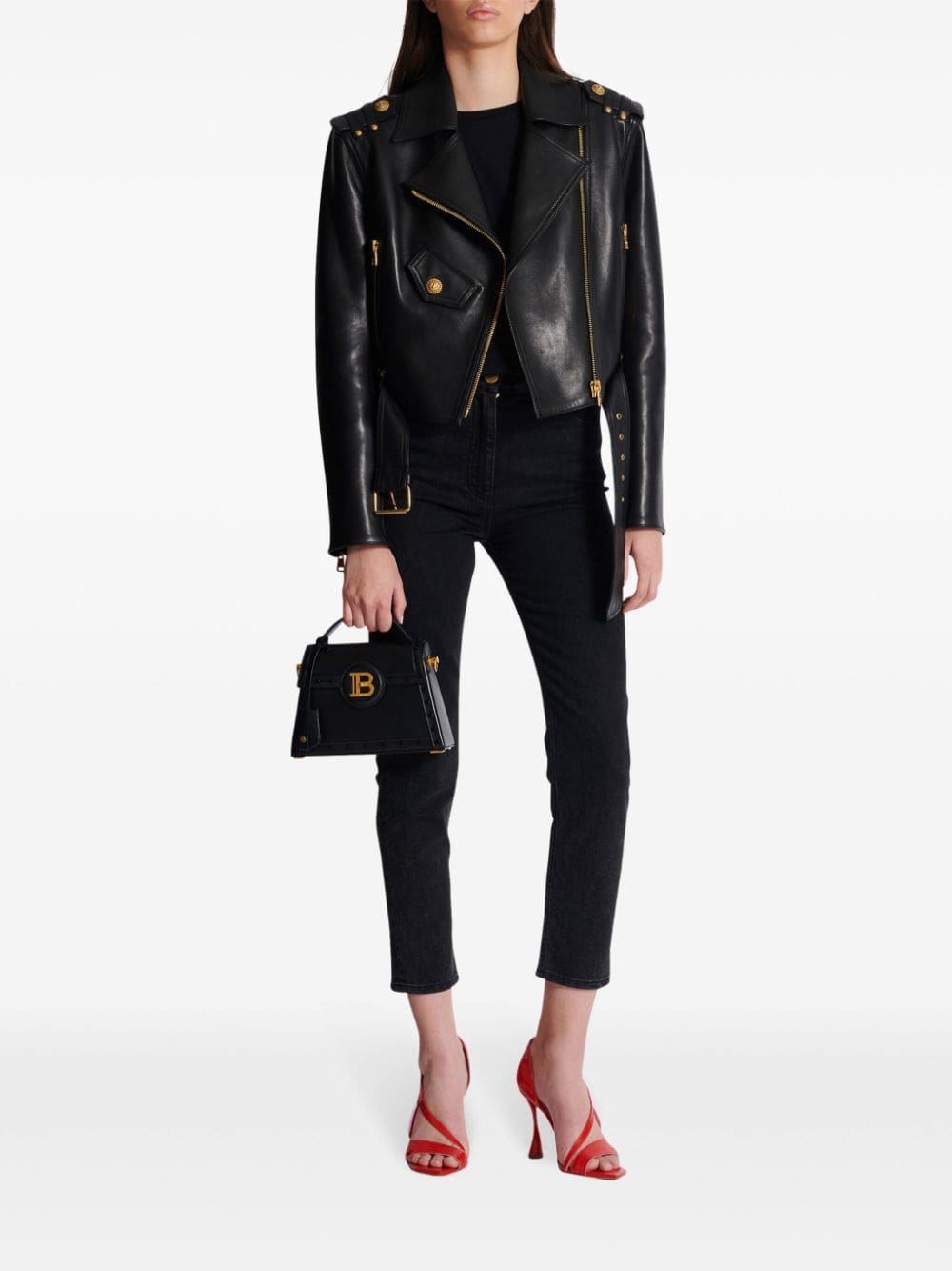 Balmain B-Buzz Dynasty leather tote bag - Image 2