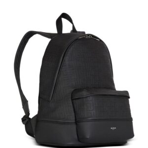 Balmain grained-effect leather backpack