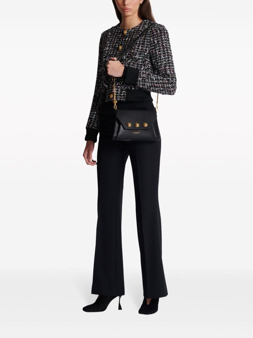 Balmain Emblème leather crossbody bag - Image 2