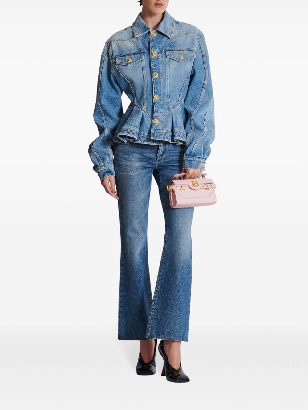 Balmain B-Buzz 19 leather tote bag - Image 2