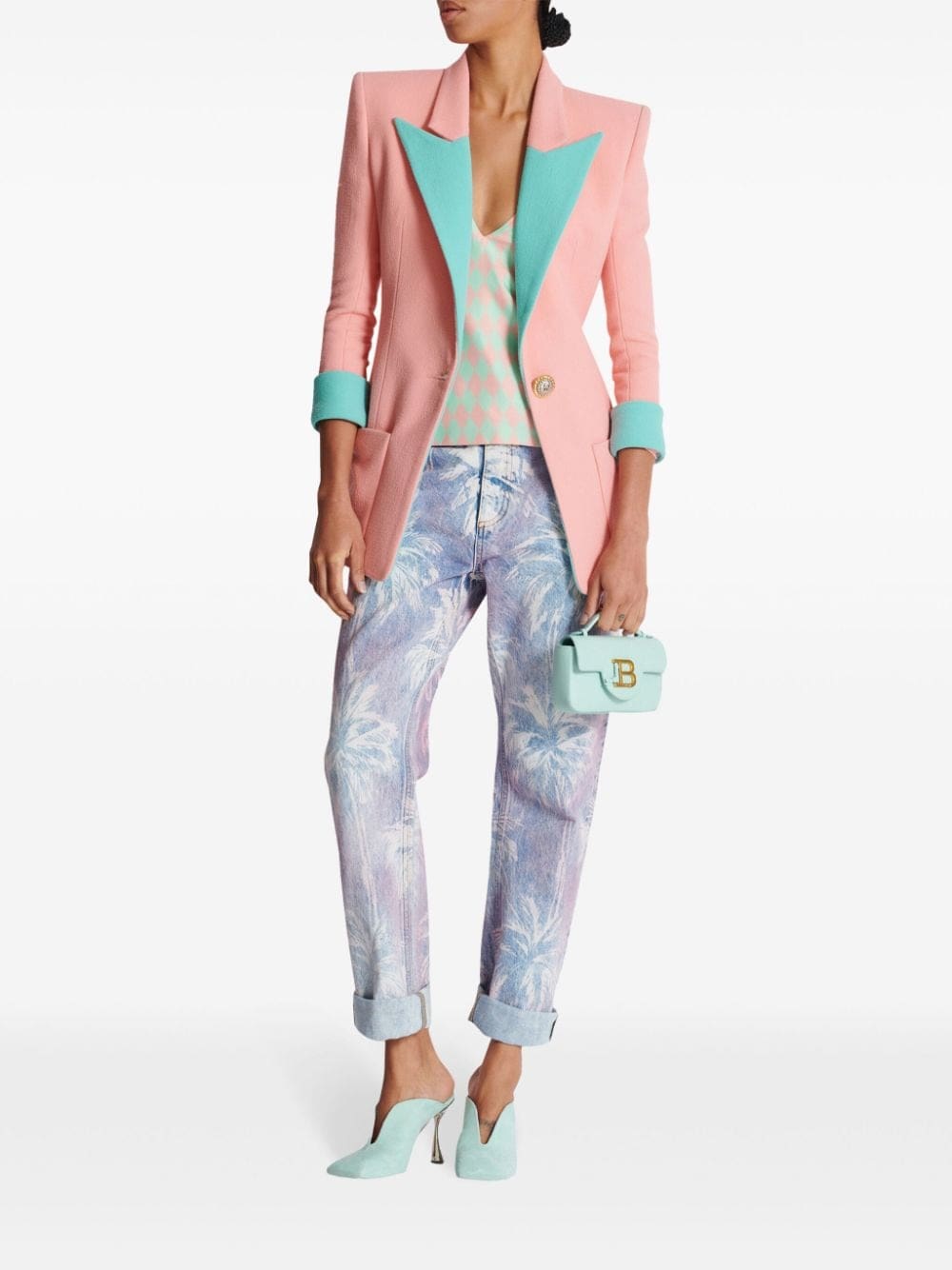 Balmain B-Buzz 17 leather mini bag - Image 2