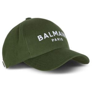 Balmain logo-embroidered cotton cap