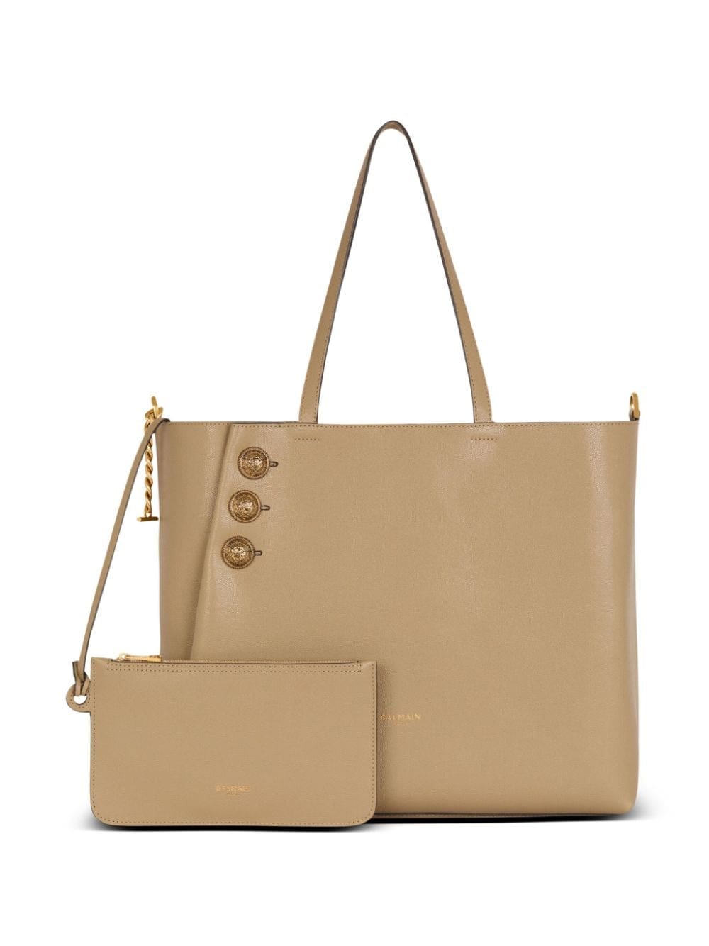Balmain Emblème leather tote bag - Image 4