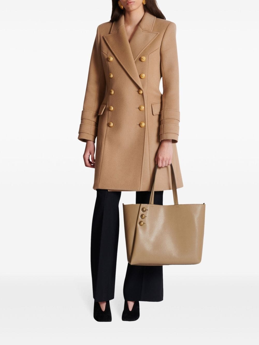 Balmain Emblème leather tote bag - Image 2