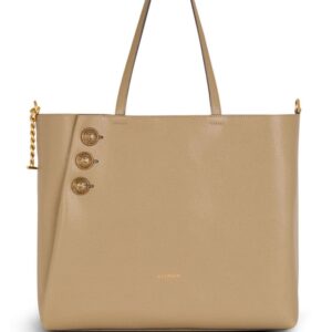 Balmain Emblème leather tote bag