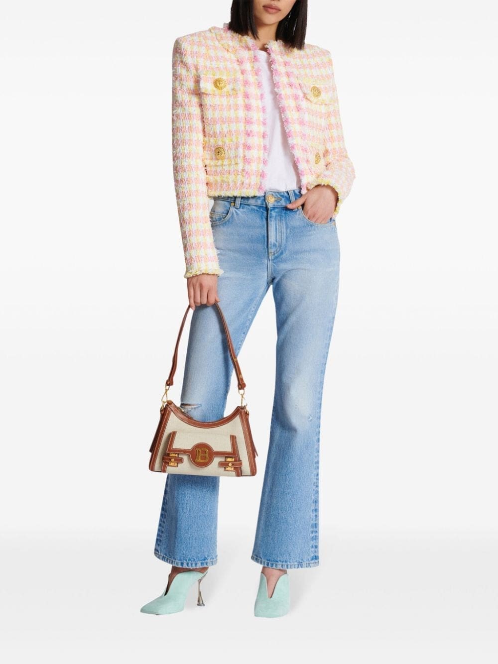 Balmain B-Buzz canvas shoulder bag - Image 2