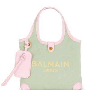 Balmain B-Army embroidered-logo canvas mini bag