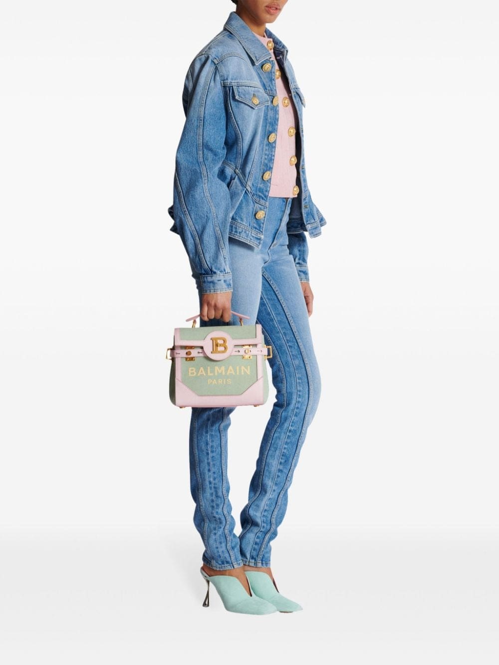 Balmain B-Buzz 23 canvas tote bag - Image 2