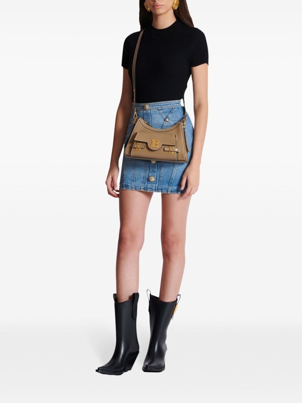 Balmain B-Buzz leather shoulder bag - Image 2