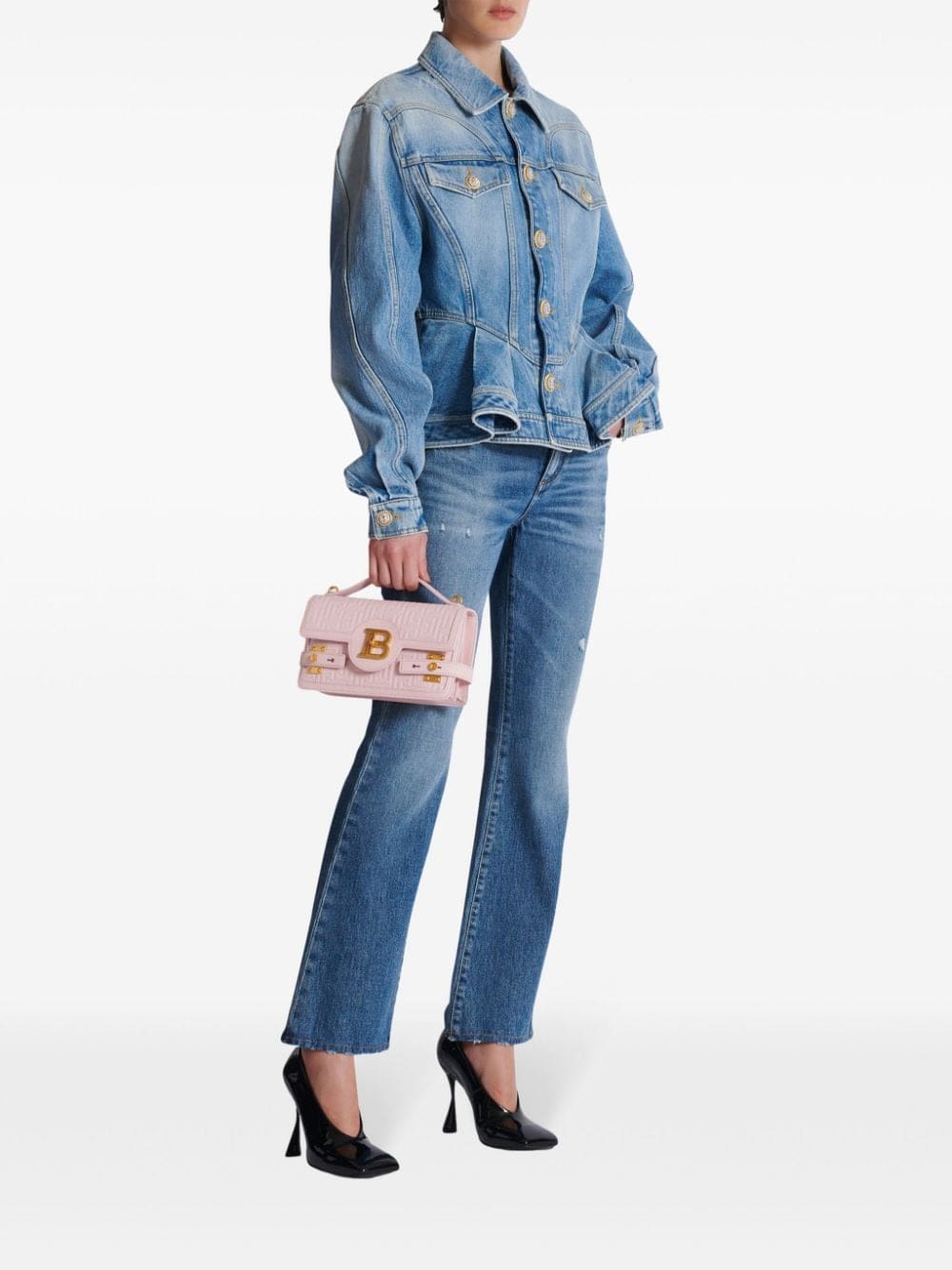 Balmain B-Buzz 24 leather tote bag - Image 2