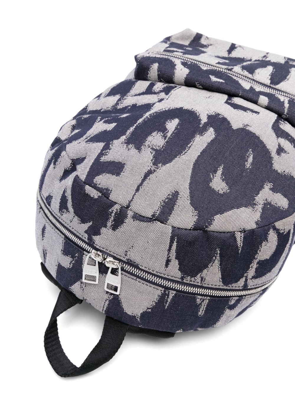 Alexander McQueen logo-print denim backpack - Image 4