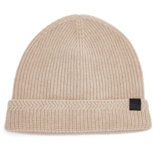 TOM FORD logo-patch ribbed-knit beanie