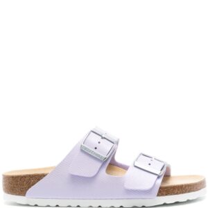 Birkenstock Arizona logo-buckle slides