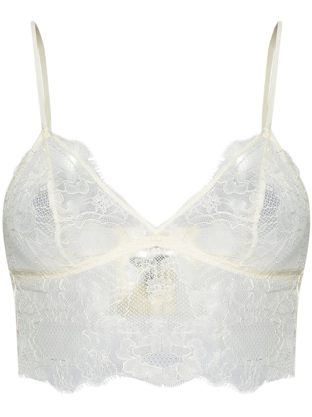 ANINE BING lace longline bralette