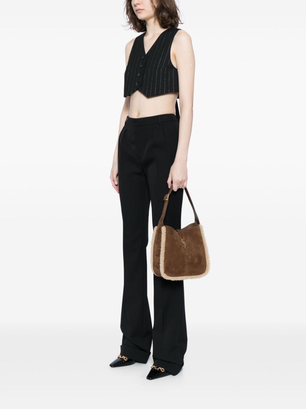 Saint Laurent small Le 5 à 7 suede shoulder bag - Image 2