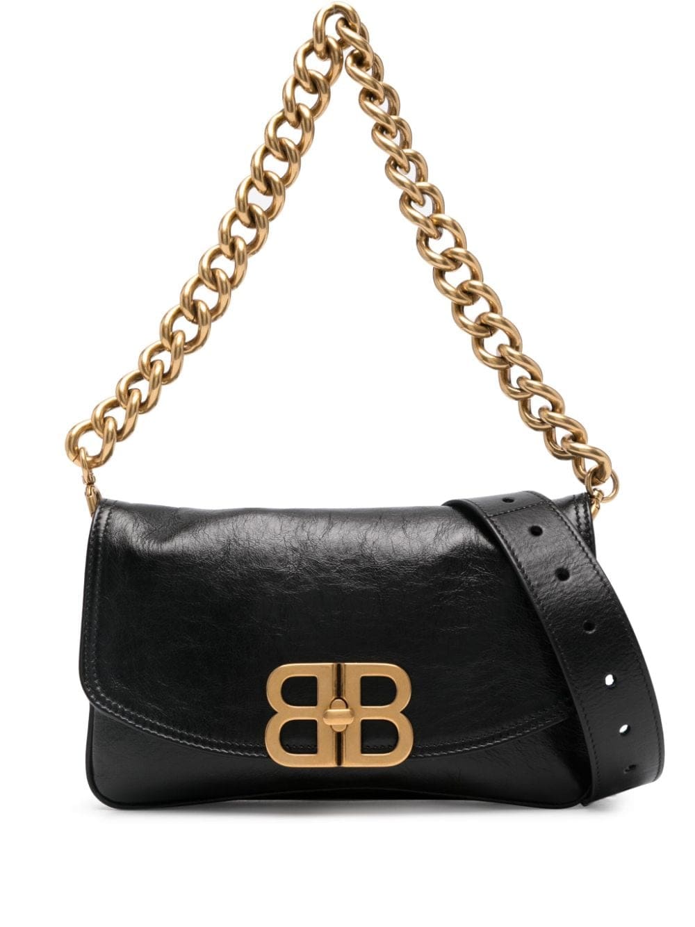 Balenciaga small BB flap leather bag