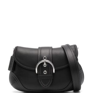 Coach buckle-detail leather shoulder bag