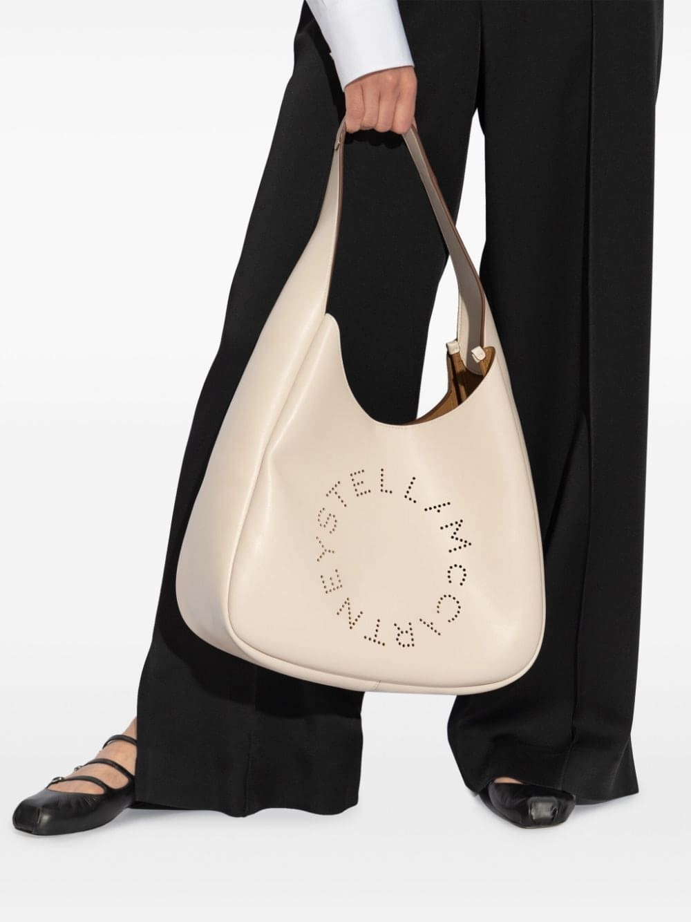 Stella McCartney logo-perforated faux-leather tote bag - Image 2
