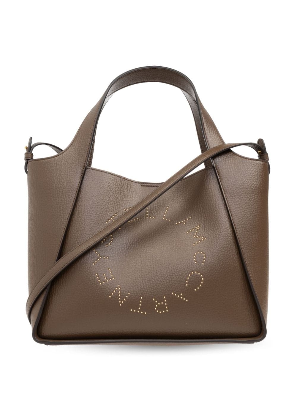 Stella McCartney logo-perforated faux-leather tote bag