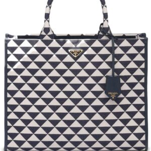 Prada large Symbole leather tote bag