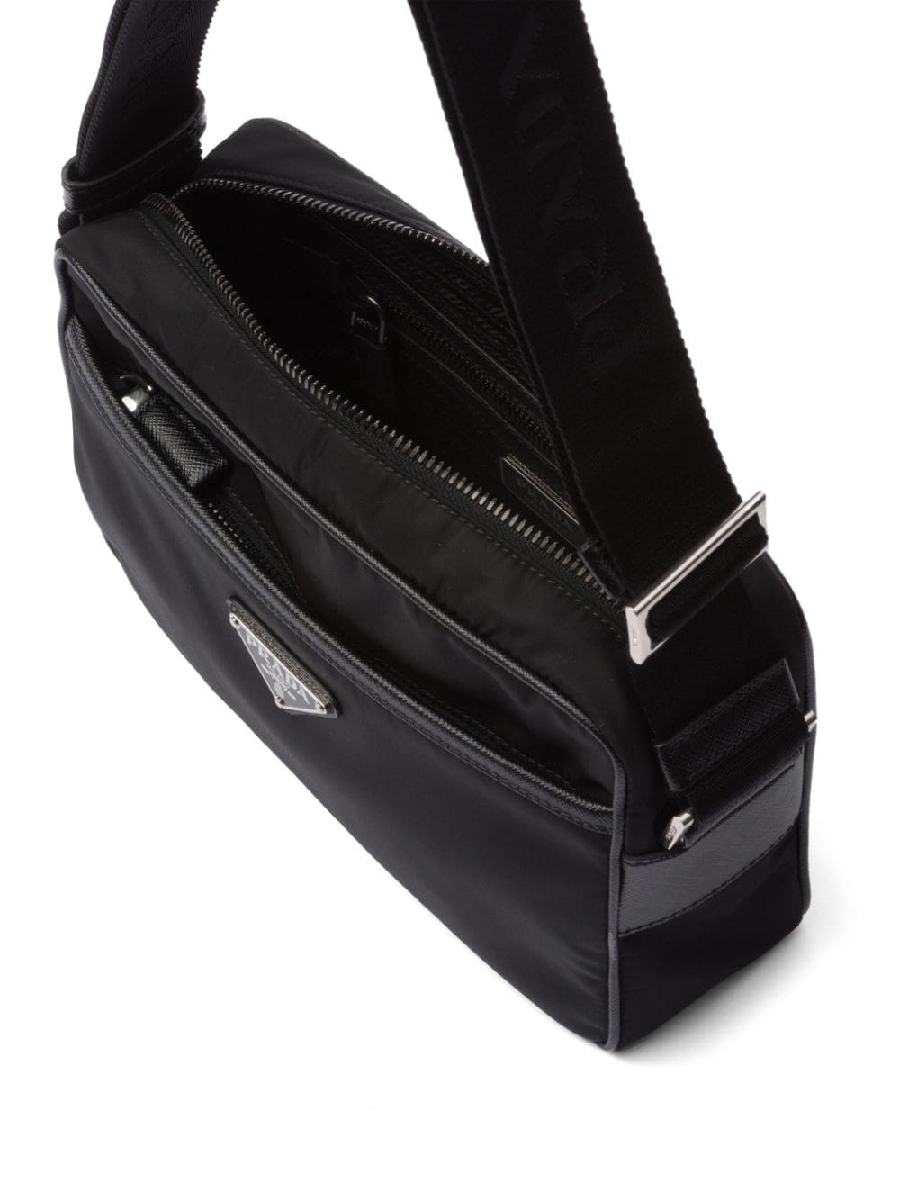 Prada logo-plaque messenger bag - Image 5