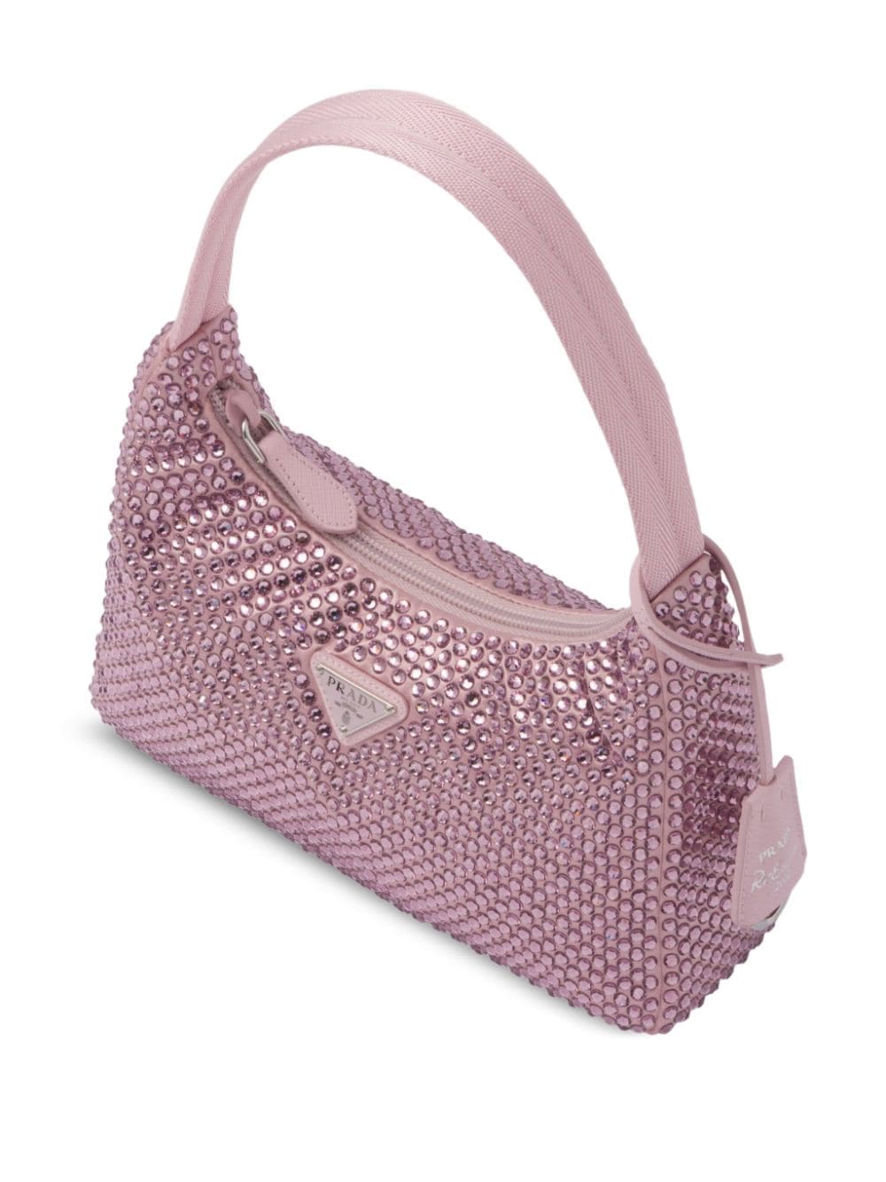 Prada crystal-embellished satin mini bag - Image 5