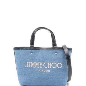 Jimmy Choo mini Marli denim tote bag