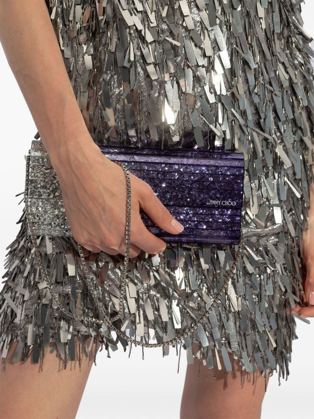 Jimmy Choo Sweetie glittered clutch bag - Image 2