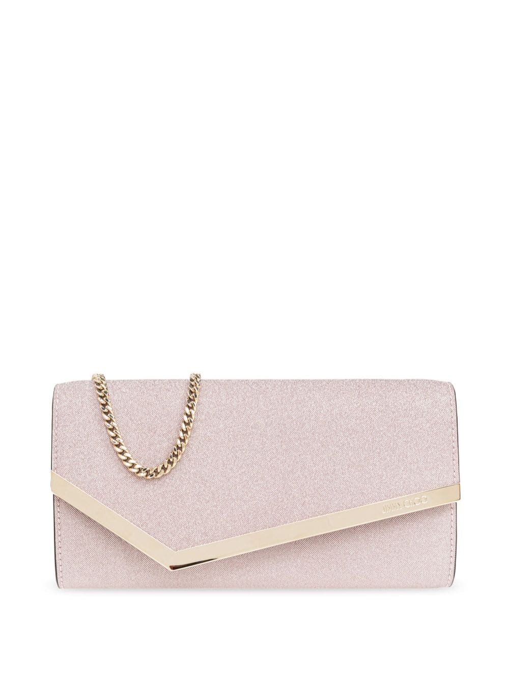 Jimmy Choo Emmie glittered clutch bag