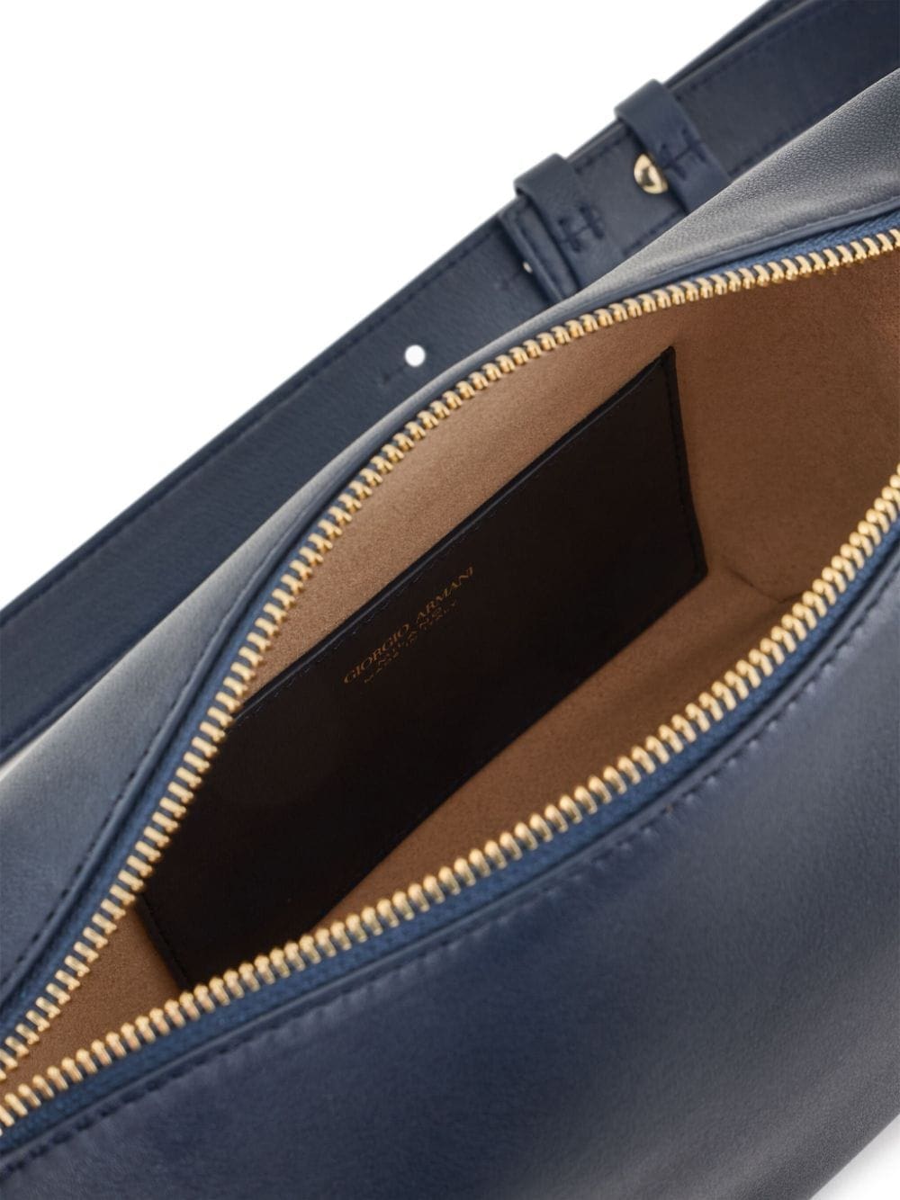 Giorgio Armani logo-stamp leather shoulder bag - Image 5