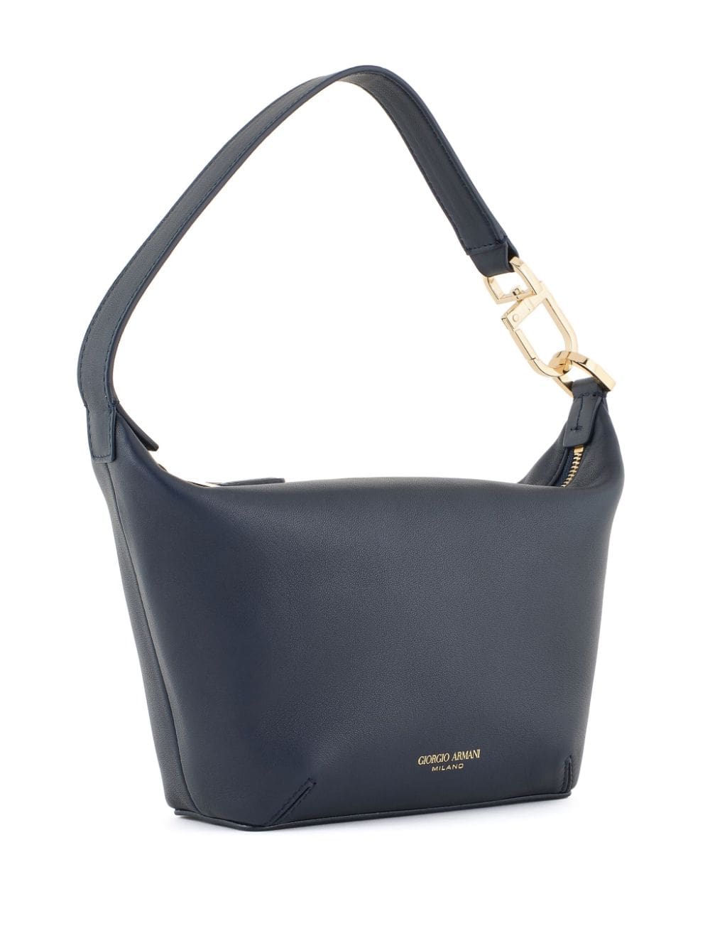 Giorgio Armani logo-stamp leather shoulder bag - Image 3