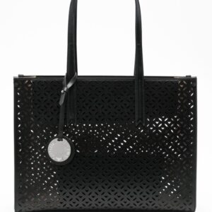 Emporio Armani logo-laser cut tote bag