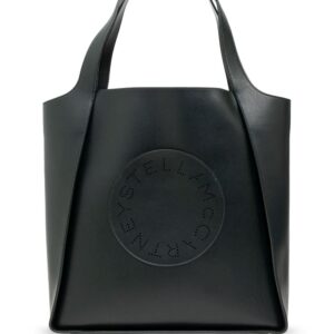 Stella McCartney logo-perforated faux-leather tote bag