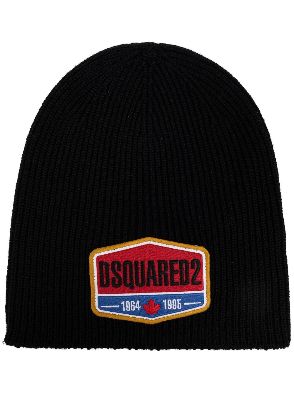 DSQUARED2 logo-appliqué wool beanie
