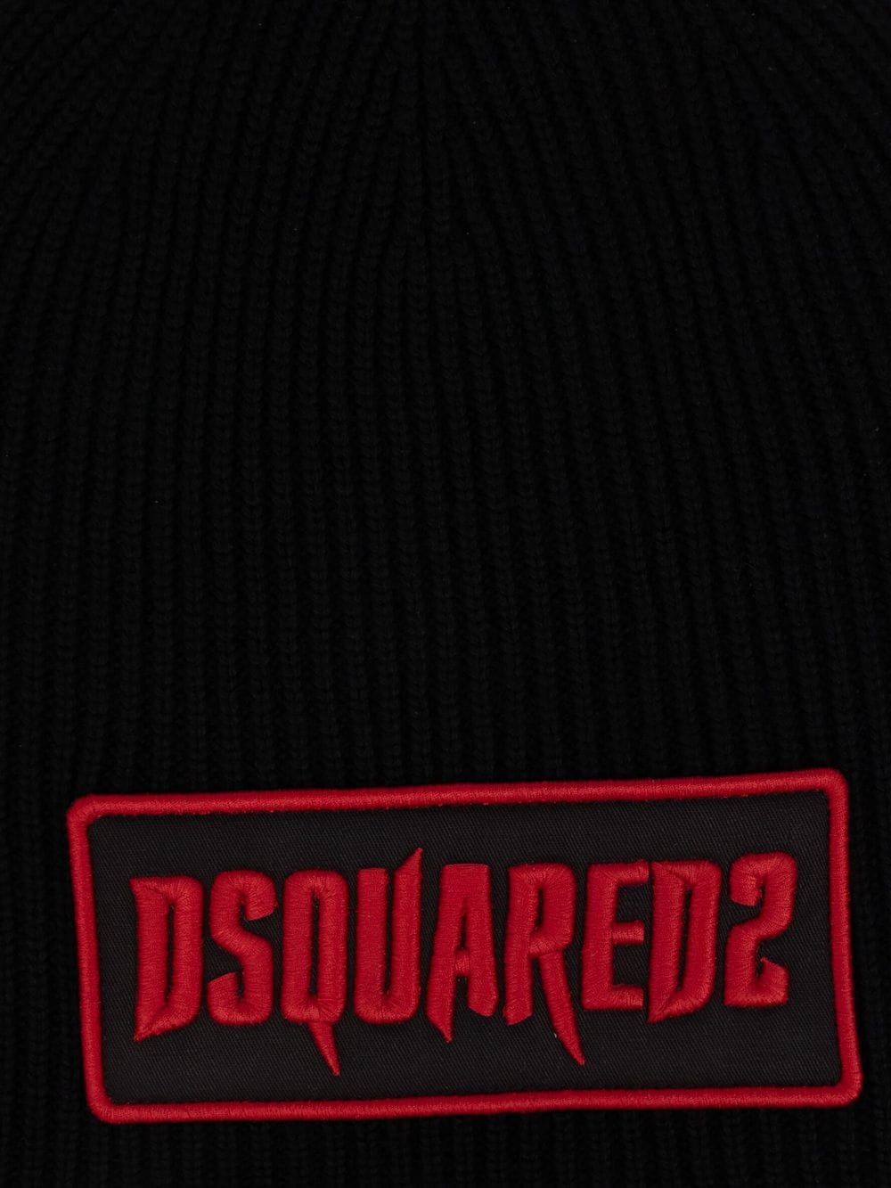 DSQUARED2 logo-appliqué wool beanie - Image 3