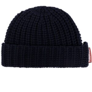 DSQUARED2 logo-tag wool beanie